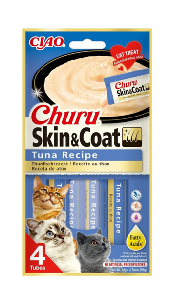 Ciao Churu Skin&Coat -Cilt ve Tüy Sağlığı- Ton balıklı Ödül Maması