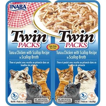 Ciao Twin Packs Deniz Taraklı, Ton Balıklı ve Tavuklu Kedi Çorbası 2 x 40 Gr