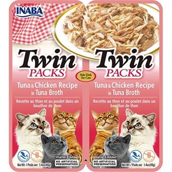 CiaoTwin Packs Ton Balıklı ve Tavuklu Kedi Çorbası 2 x 40 Gr