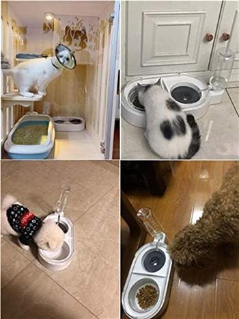 ELS Pet Kedi&Köpek Otomatik Su Doldurmalı Mama ve Su Kabı