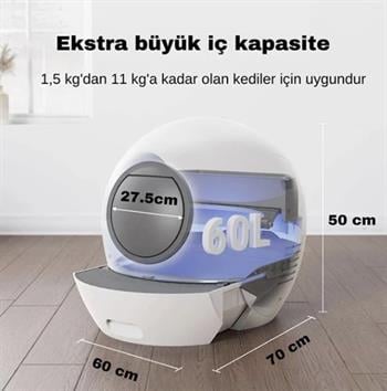 ELS Pet Otomatik Smart Pro Akıllı Kedi Tuvaleti - Otomatik Kedi Tuvaletleri