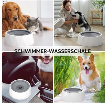 ELS Pet Sıçrama Önleyici Kedi&Köpek Diamond Su Kabı, 1L