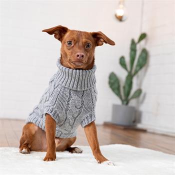 GF PET Chalet Köpek Süveteri - Gri - Köpek Kıyafetleri