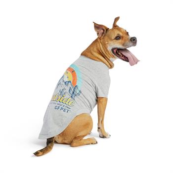 GF Pet Graphic Tee Köpek Tshirt - Gri - Köpek Kıyafetleri