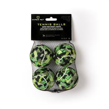 Hyper Pet 4'lü Green Camo Tenis Topu (Orta Boy) - Oyun Topları ve Frizbiler