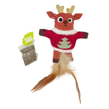 Mad Cat Reindeer Matatabili Kedi Oyuncağı - Kumaş ve Peluş Oyuncaklar