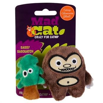 Mad Cat Sassy Sasquatch Kedi Otlu ve Matatabili 2'li Kedi Oyuncağı  - Kumaş ve Peluş Oyuncaklar
