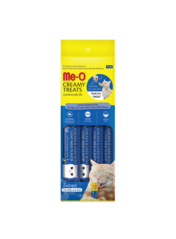 Me-O Creamy Tavuk/Ciğer/Keçi Sütlü Kedi Ödülü 4x15GR - 8