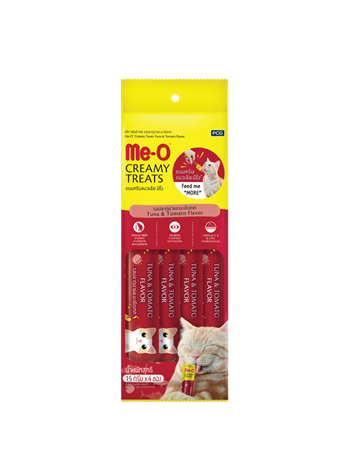 Me-O Creamy Ton Balıklı/Domates Lezzetli Kedi Ödülü 4x15GR - 9