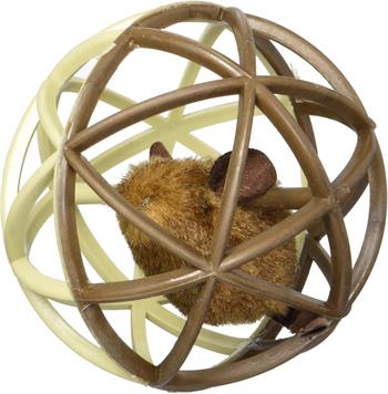 Pet Zone Ball of Furry İnteraktif Kedi Otlu  Sesli Kedi Oyuncağı - Kumaş ve Peluş Oyuncaklar