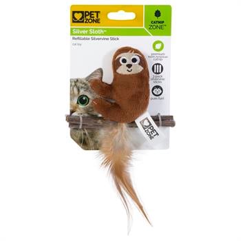 Pet Zone Sloth Kedi Otlu ve Matatabi Çubuklu Kedi Oyuncağı - Kumaş ve Peluş Oyuncaklar
