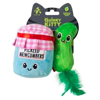 Quirky Kitty Pickled Mewcumber Kedi Otlu ve Matatabili 2'li Kedi Oyuncağı  - Kumaş ve Peluş Oyuncaklar