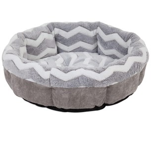 Snoozy Hip Zig Zag Yuvarlak Yatak (54 x 54cm)  - Köpek Yatakları