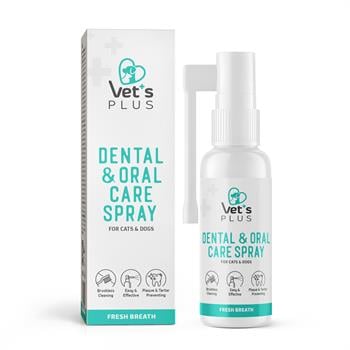 Vet's Plus Kedi ve Köpekler İçin Diş ve Ağız Bakım Spreyi 50ml - Temizlik Ürünleri