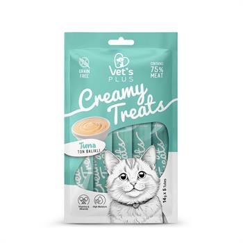 Vet's Plus Ton Balıklı Krema Kedi Ödül Maması 14gr (5'li) - Kremalar