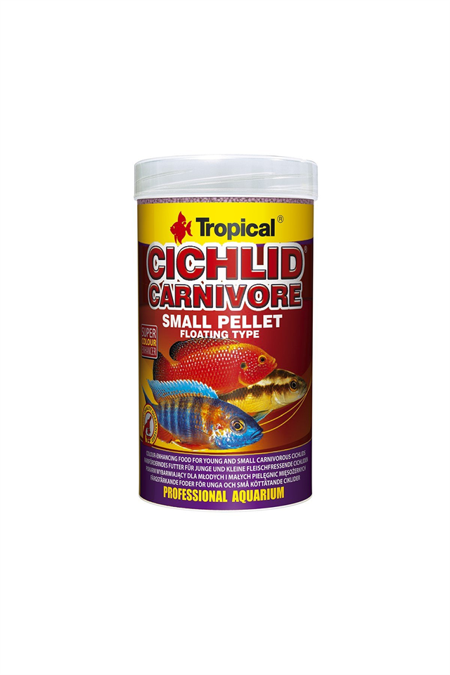 Tropical Cichlid Carnivore Small Pellet 250ml/90Gr