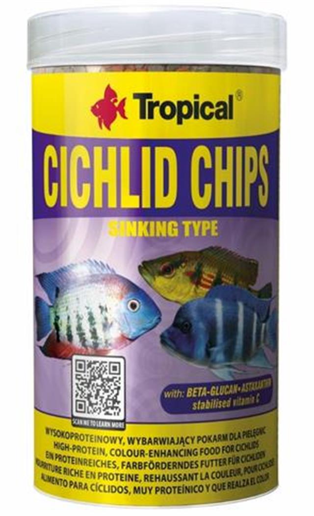 Tropical Cichlid Chips 250ml/130Gr