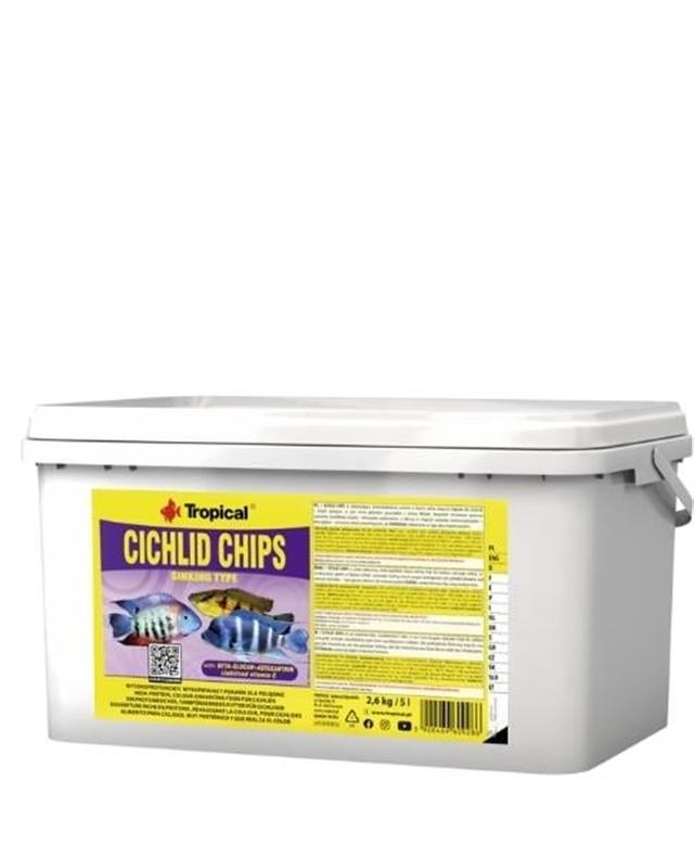 Tropical Cichlid Chips 5Lt/2.6Kg