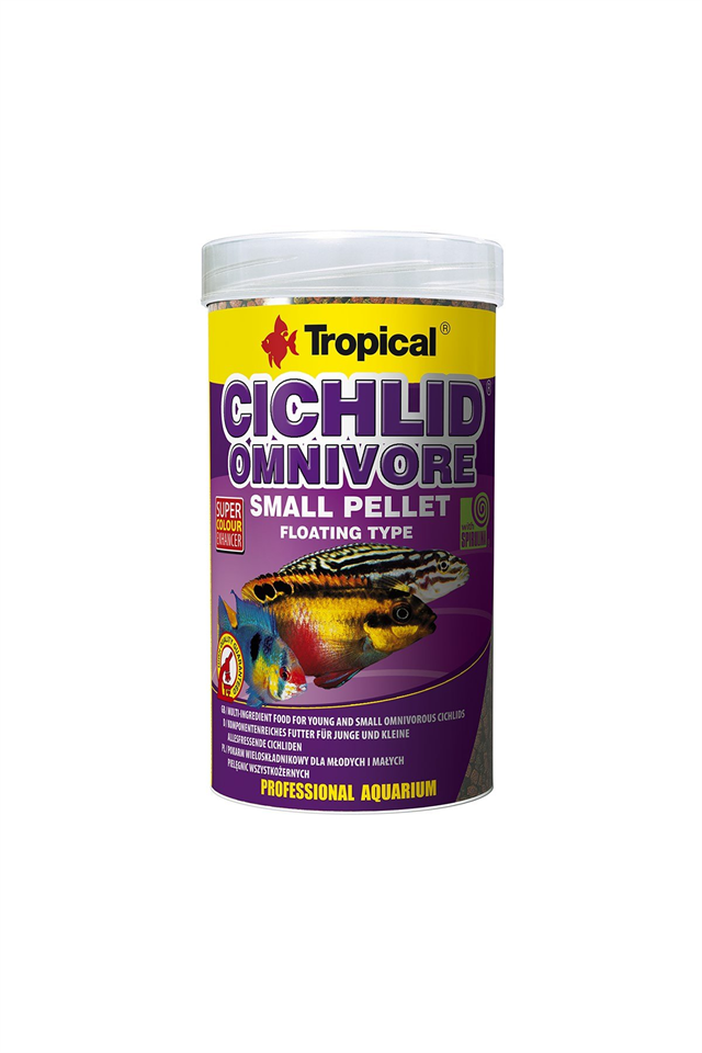 Tropical Cichlid Omnıvore Small Pellet 250ml/90Gr