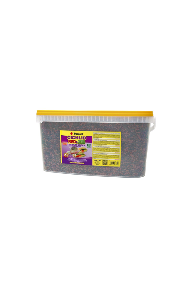 Tropical Cichlid Red&Green Medium Sticks 10Lt/3,6Kg