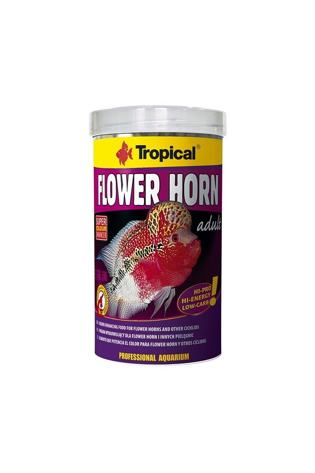 Tropical Flower Horn Adult Pellet 1000ml/380Gr