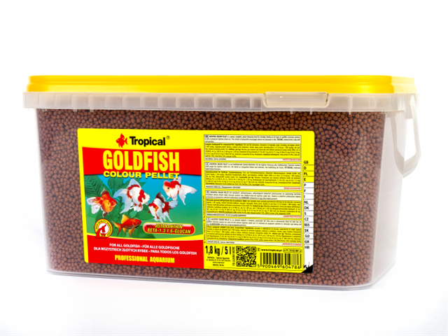 Tropical Goldfish Colour Pellet Size S 5Lt/2,25Kg