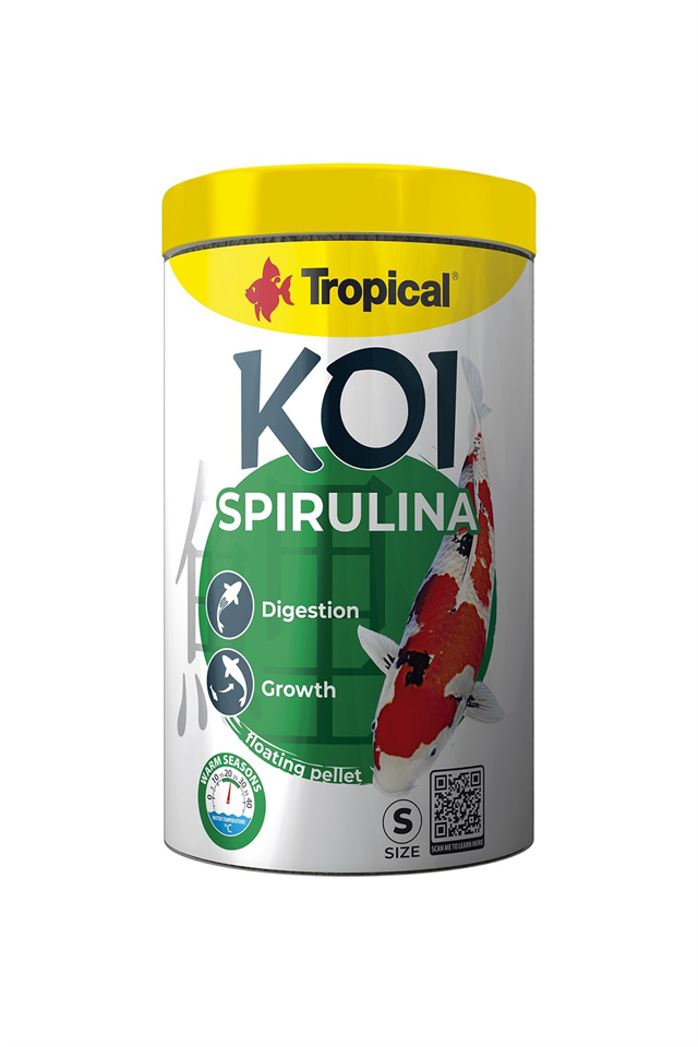 Tropical Koi Spirulina Pellet Size S 1000ml/320Gr