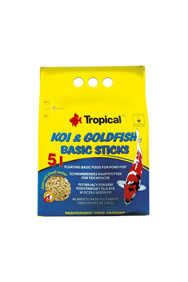 Tropical Koi&Goldfish Basic Sticks 50Lt/4Kg