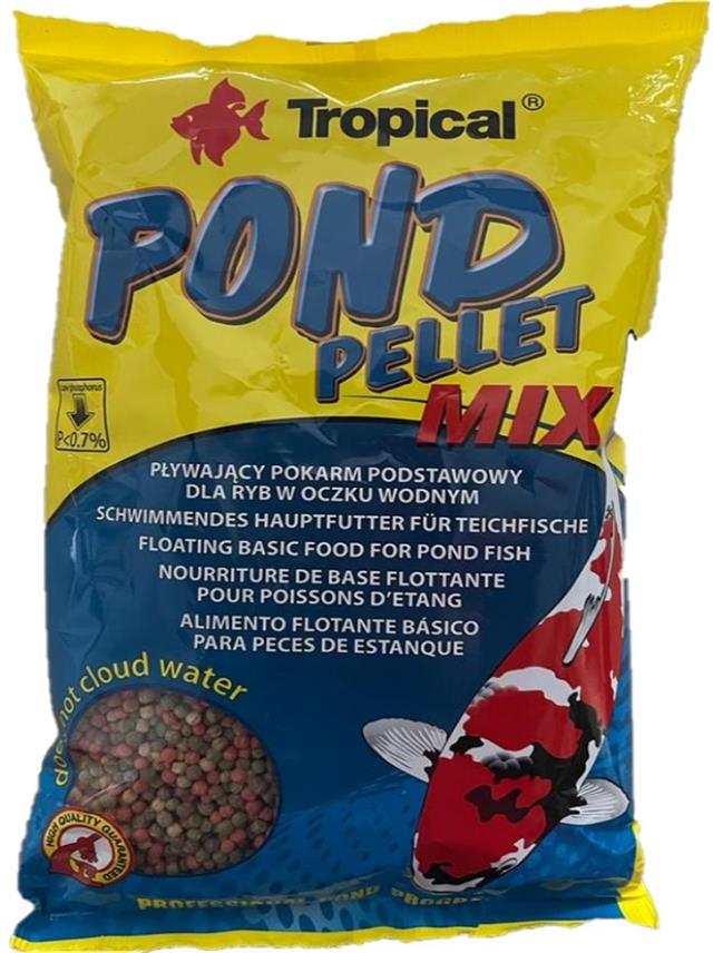 Tropical Pond Pellet Mix Worms 1000ml/130Gr