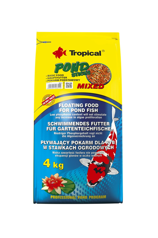 Tropical Pond Sticks Mixed 50Lt/4Kg
