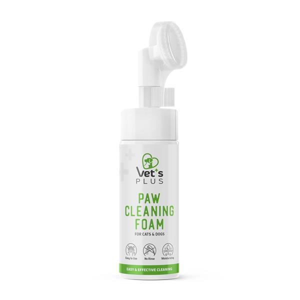 Vet's Plus Kedi ve Köpekler İçin Aloe Vera Özlü Pati Temizleme Köpüğü 150ml - Temizlik Ürünleri