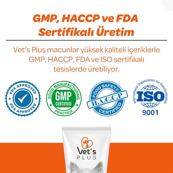 Vet's Plus Multi-Vitamin Taurinli Malt Kedi Macunu 100gr - Kedi Macunları