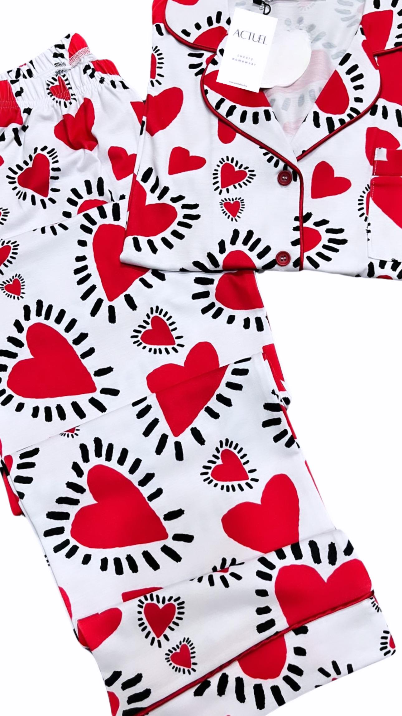 Desenli Pijama Takımı