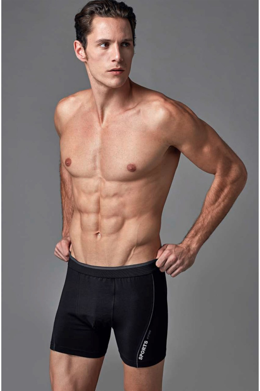 Eros Erkek Compact Renkli Boxer ES011580 SİYAH
