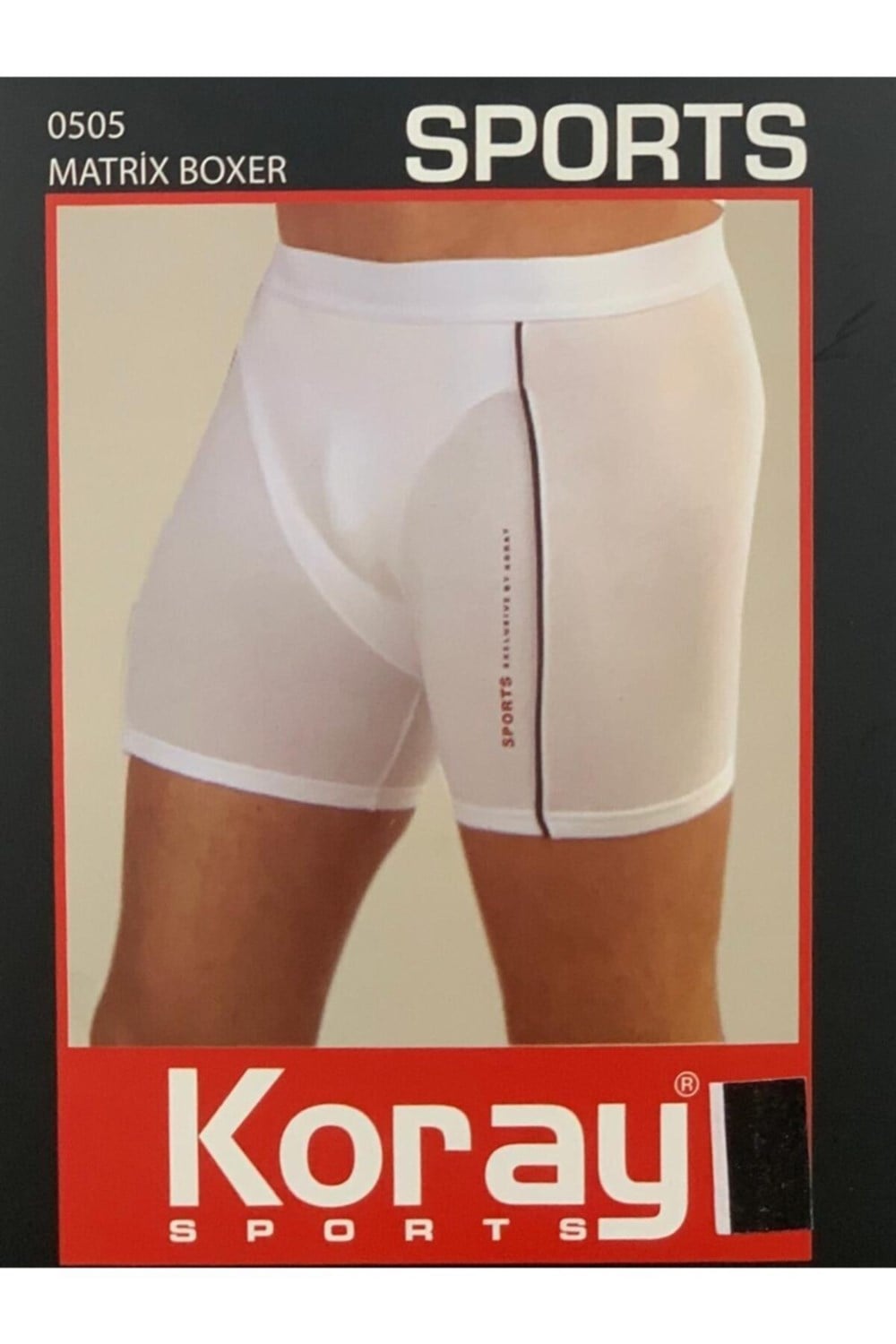 KORAY SPORTS Erkek Matrix Boxer 505 BEYAZ