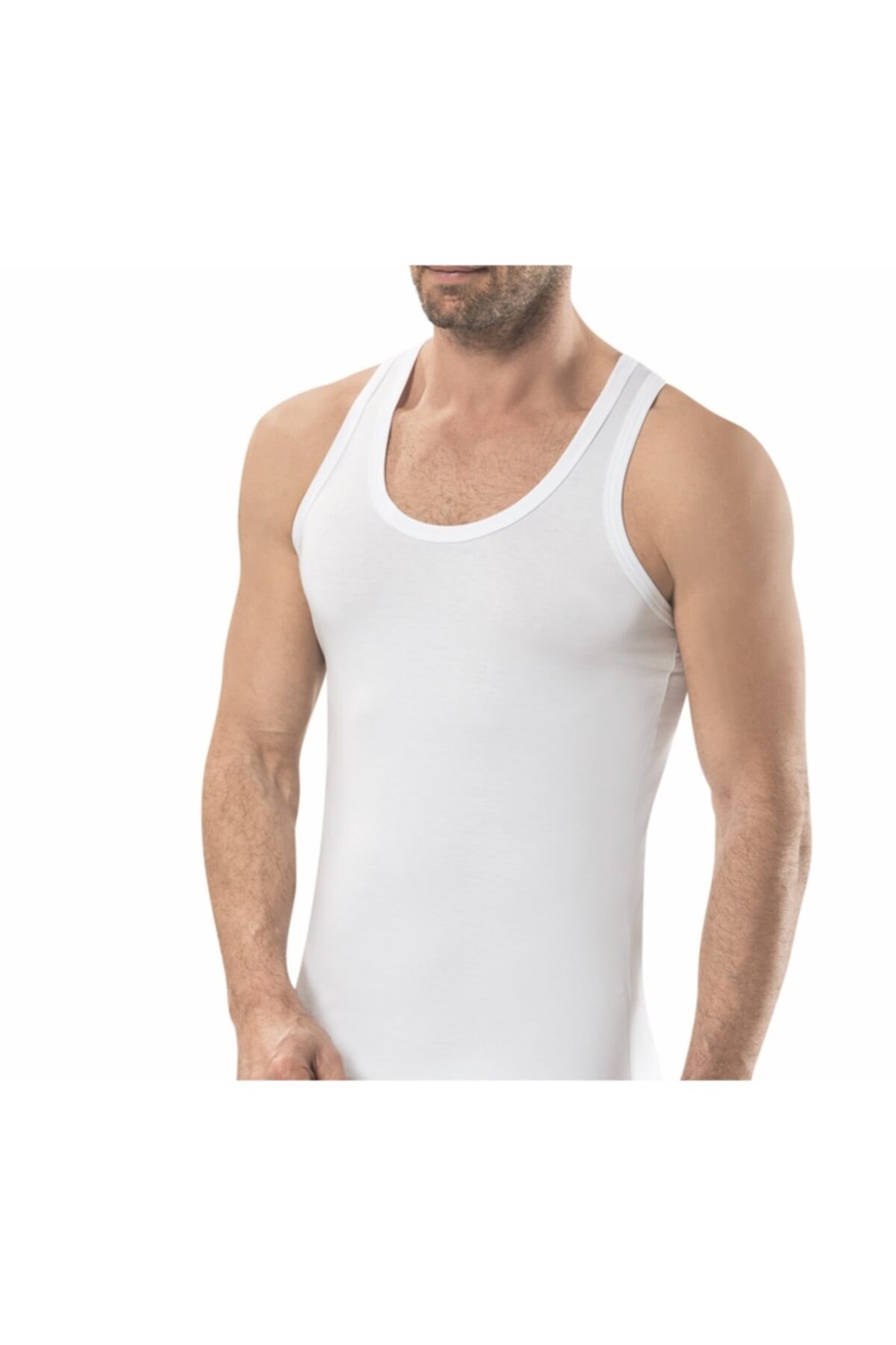 KORAY SPORTS Erkek Rando Atlet 905 BEYAZ