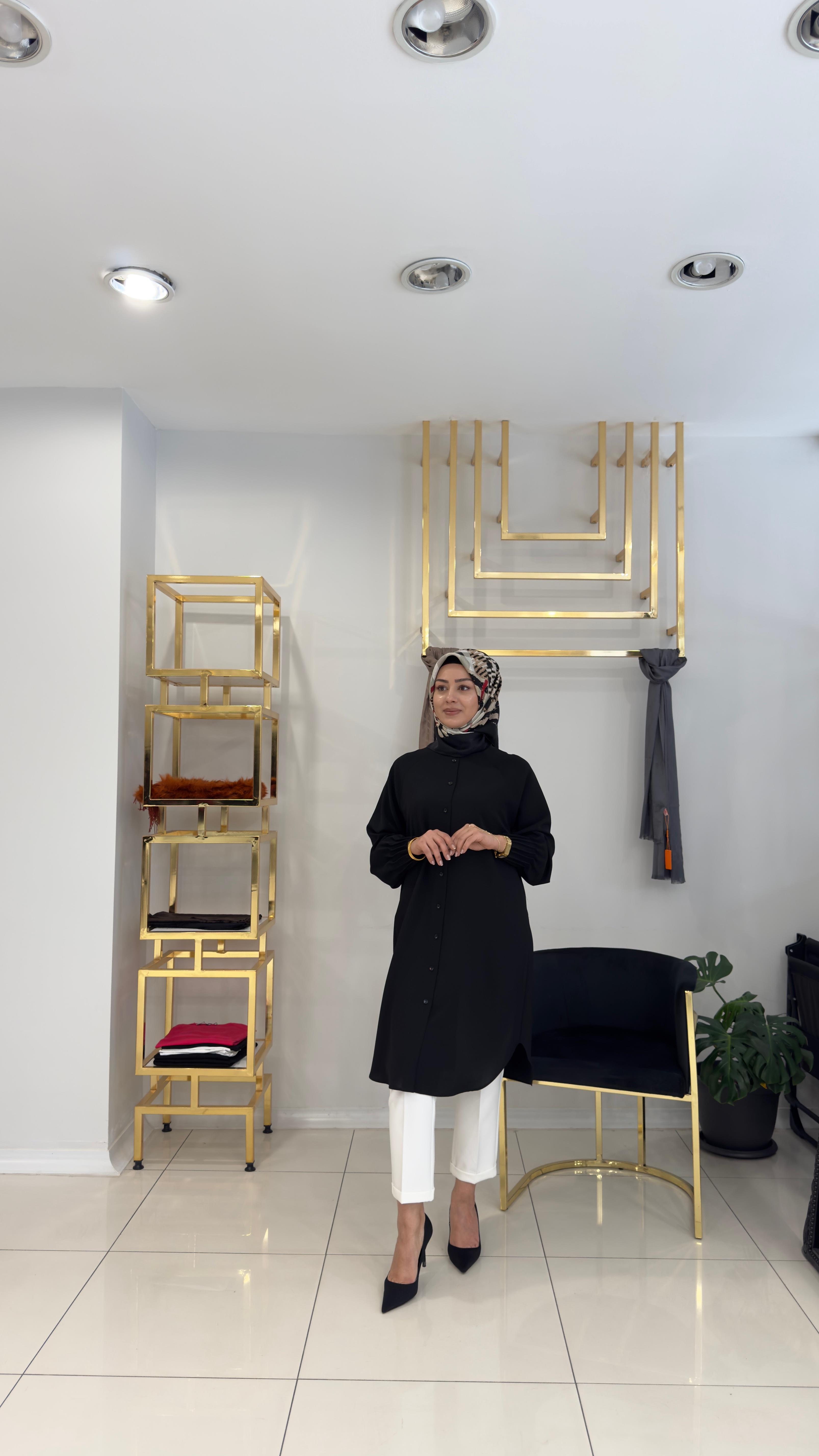 1176 Linda Tunik-SİYAH