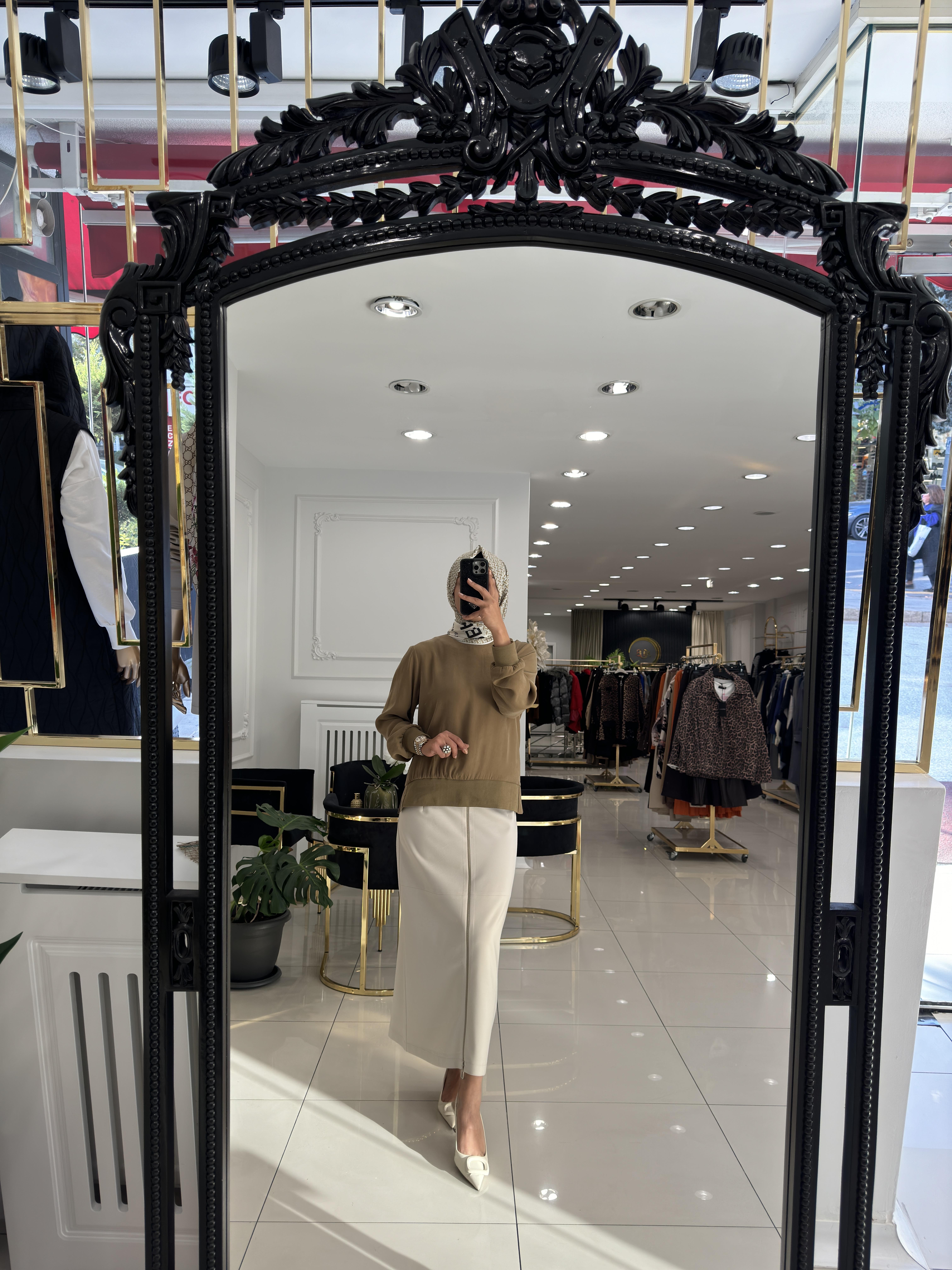 21613 Qupra Bluz-YAĞ YEŞİLİ