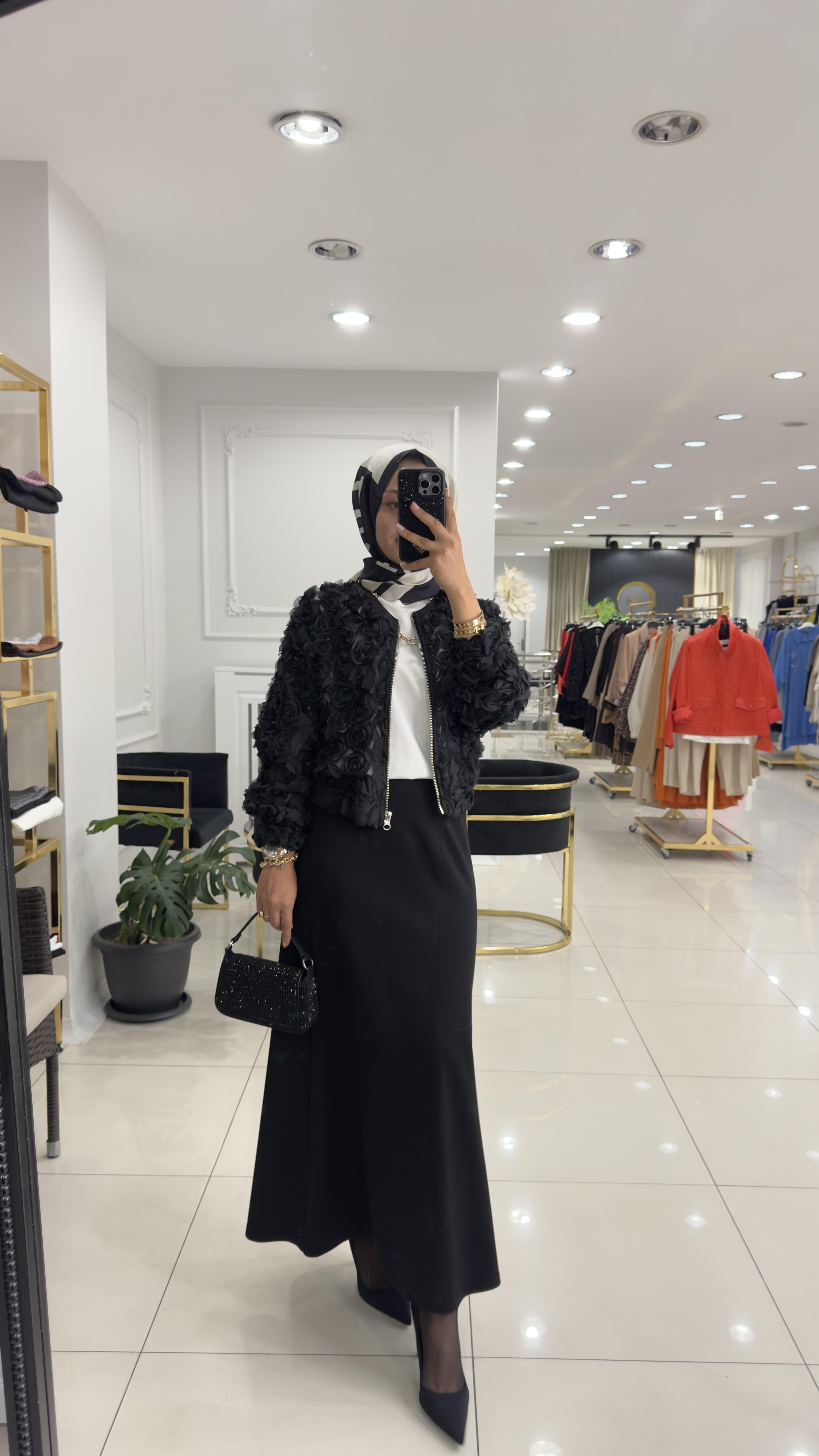 SZ-5448 Nevada balık etek-SİYAH