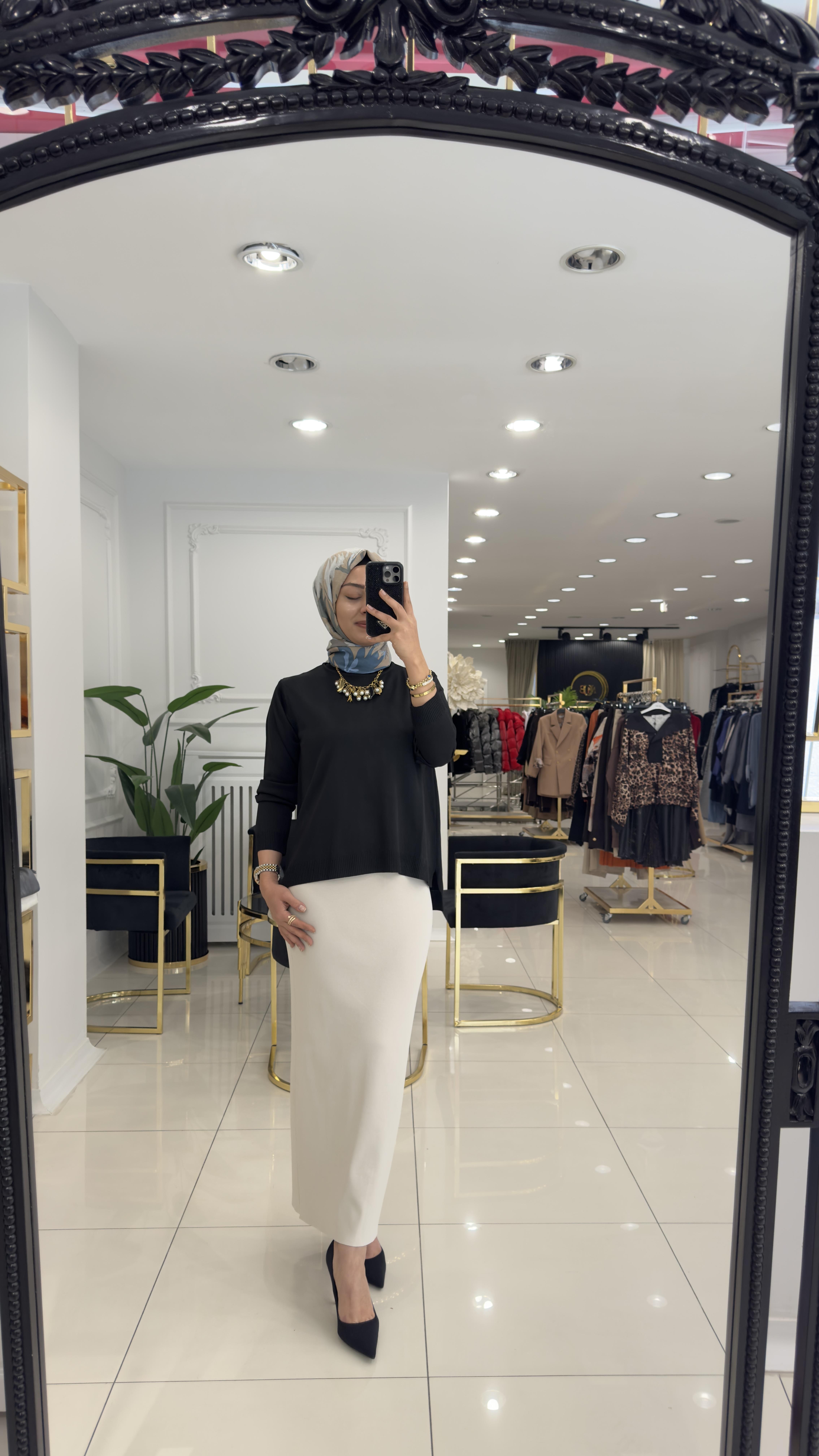 013 Triko kalem etek  BEJ