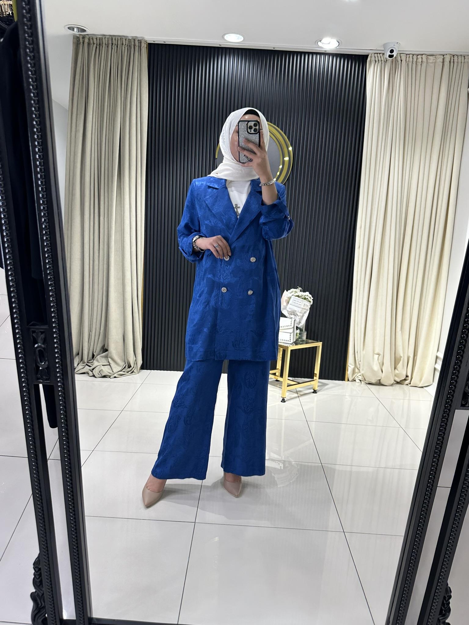 02-1988 Jakarlı Ceket takım  SAKS