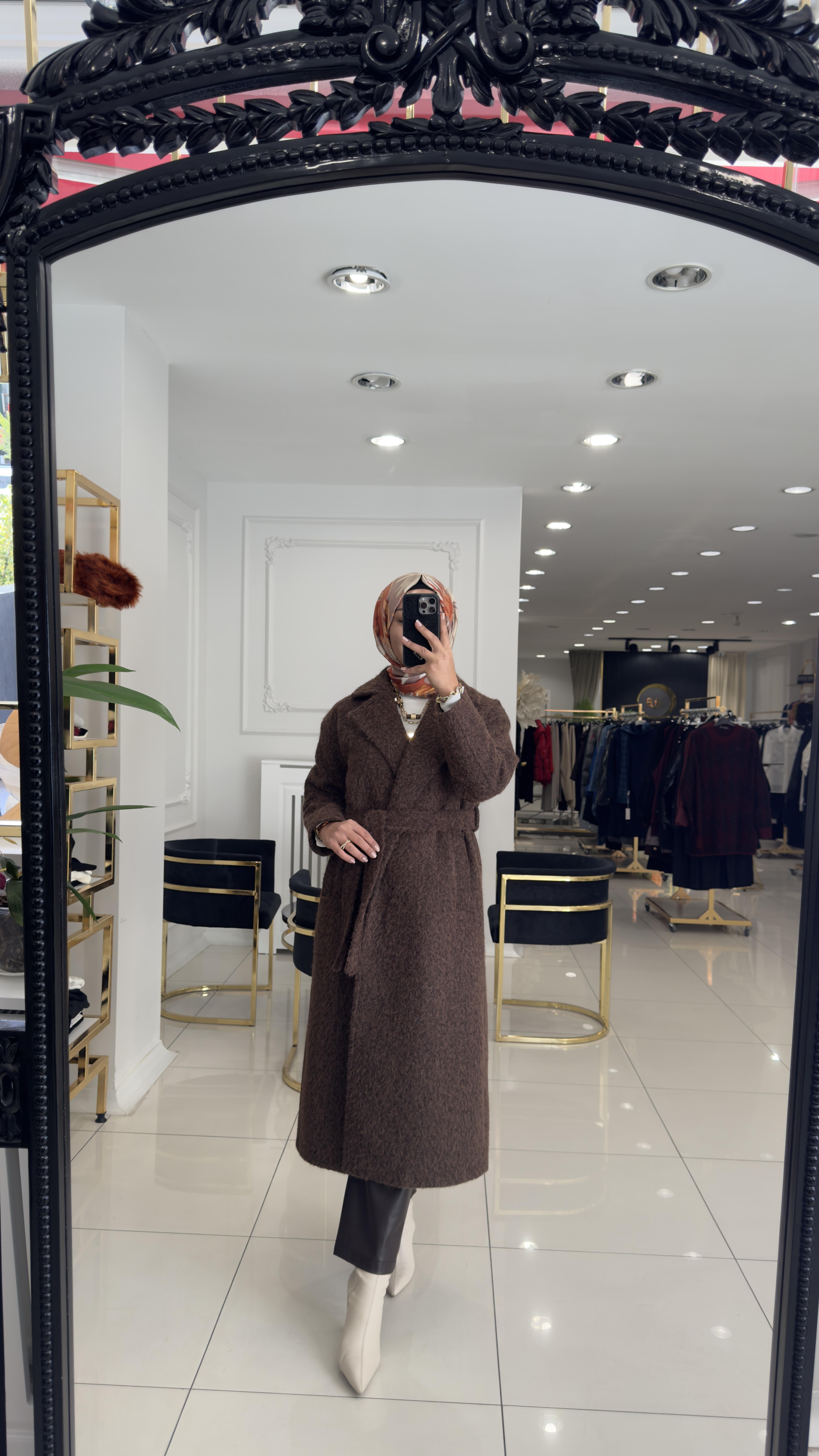 031 Royal buklet kaban-KAHVERENGİ