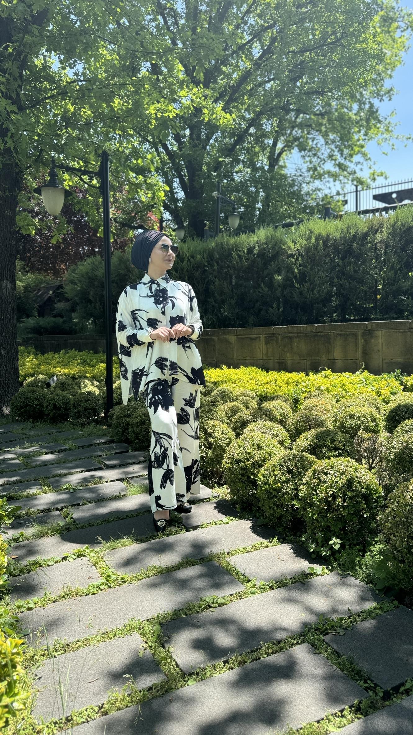 099 Oya Takım-BEYAZ