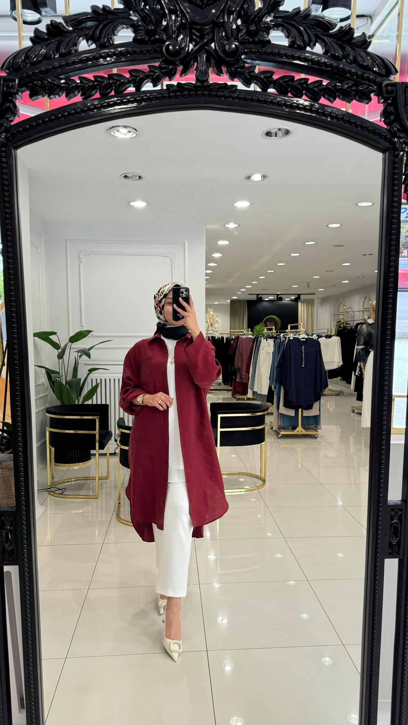 10685 Lale tensel tunik-BORDO