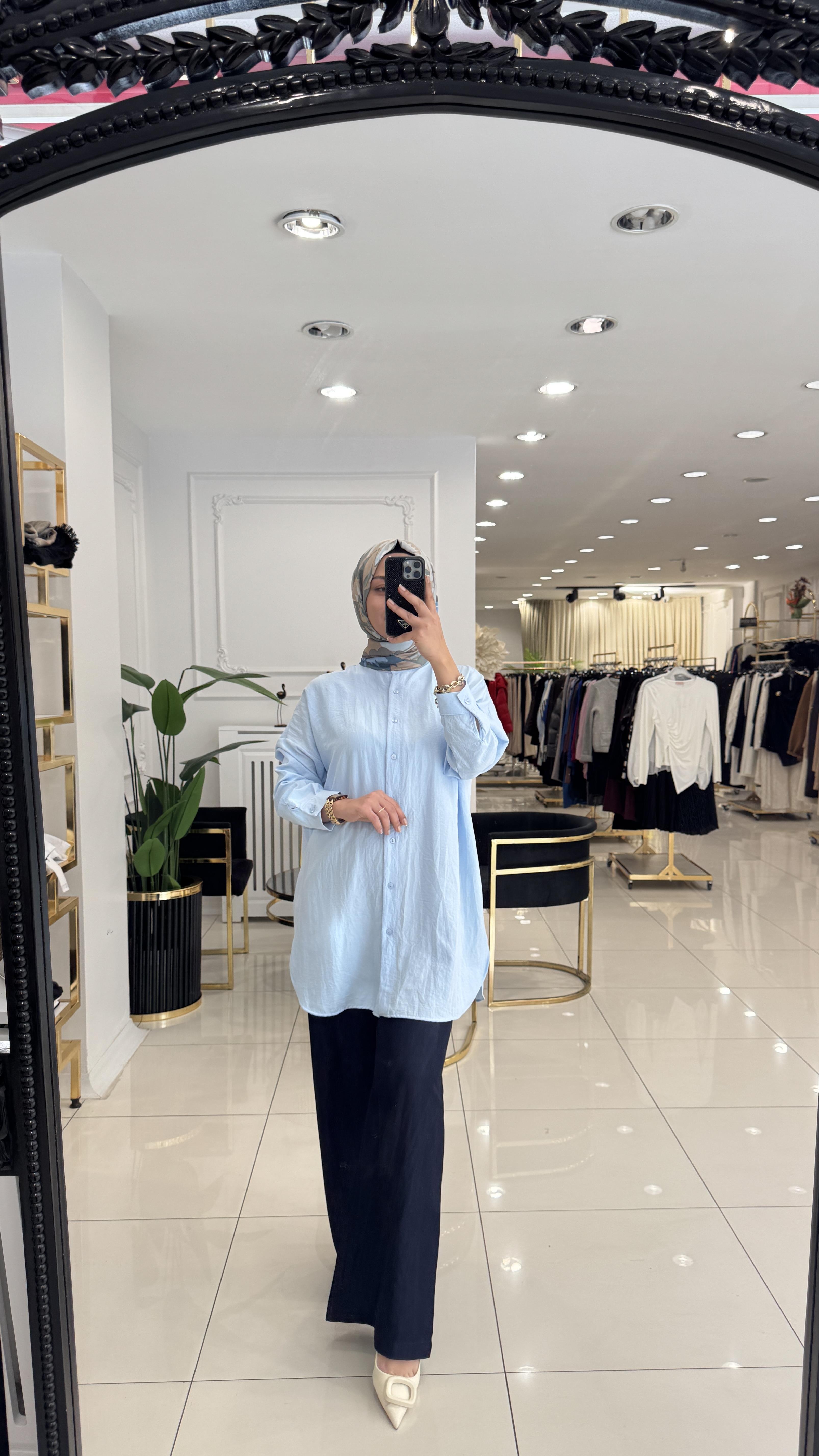 4008 Ada Gömlek- BEBE MAVİ