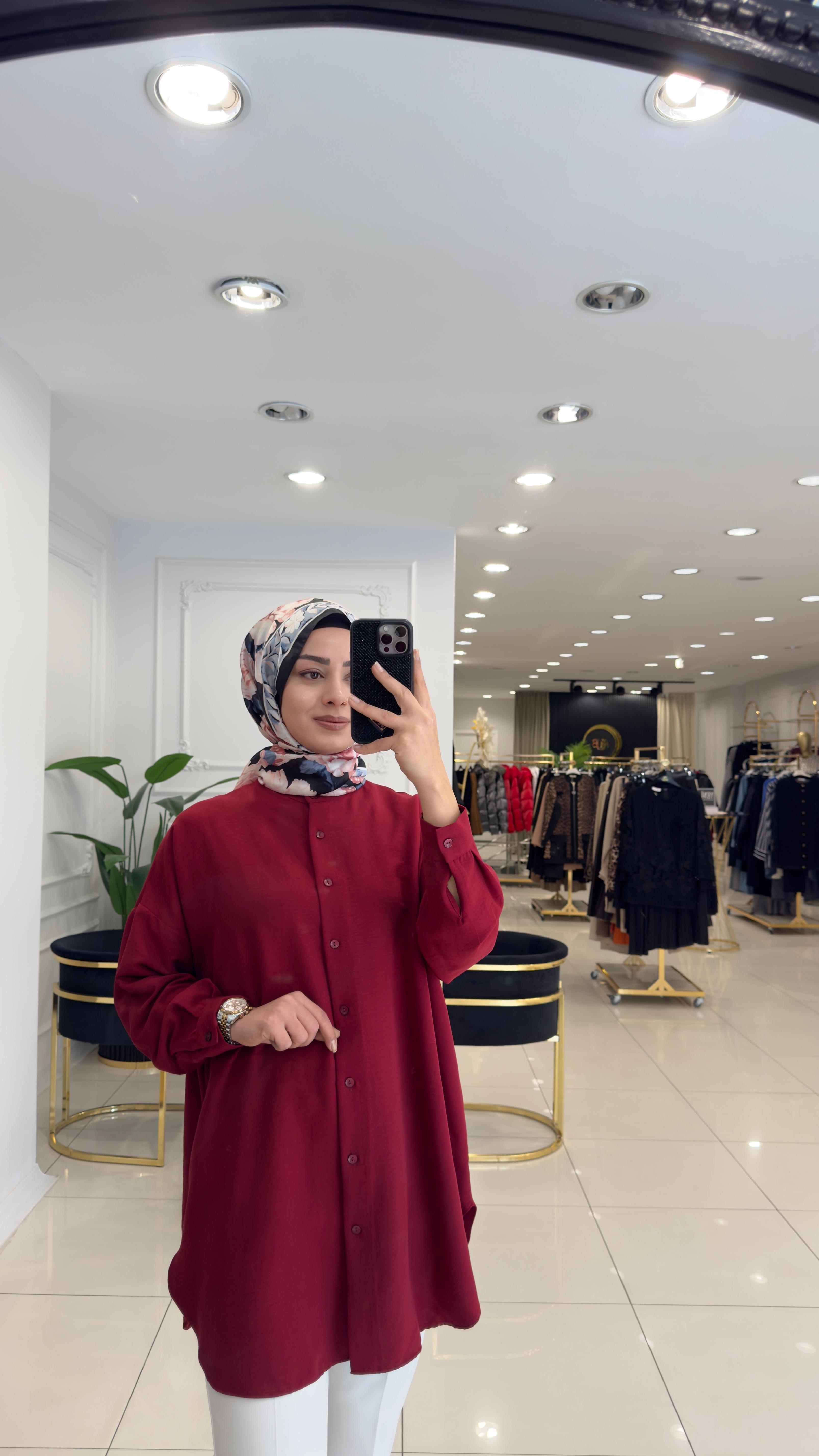 4008 ADA GÖMLEK-BORDO