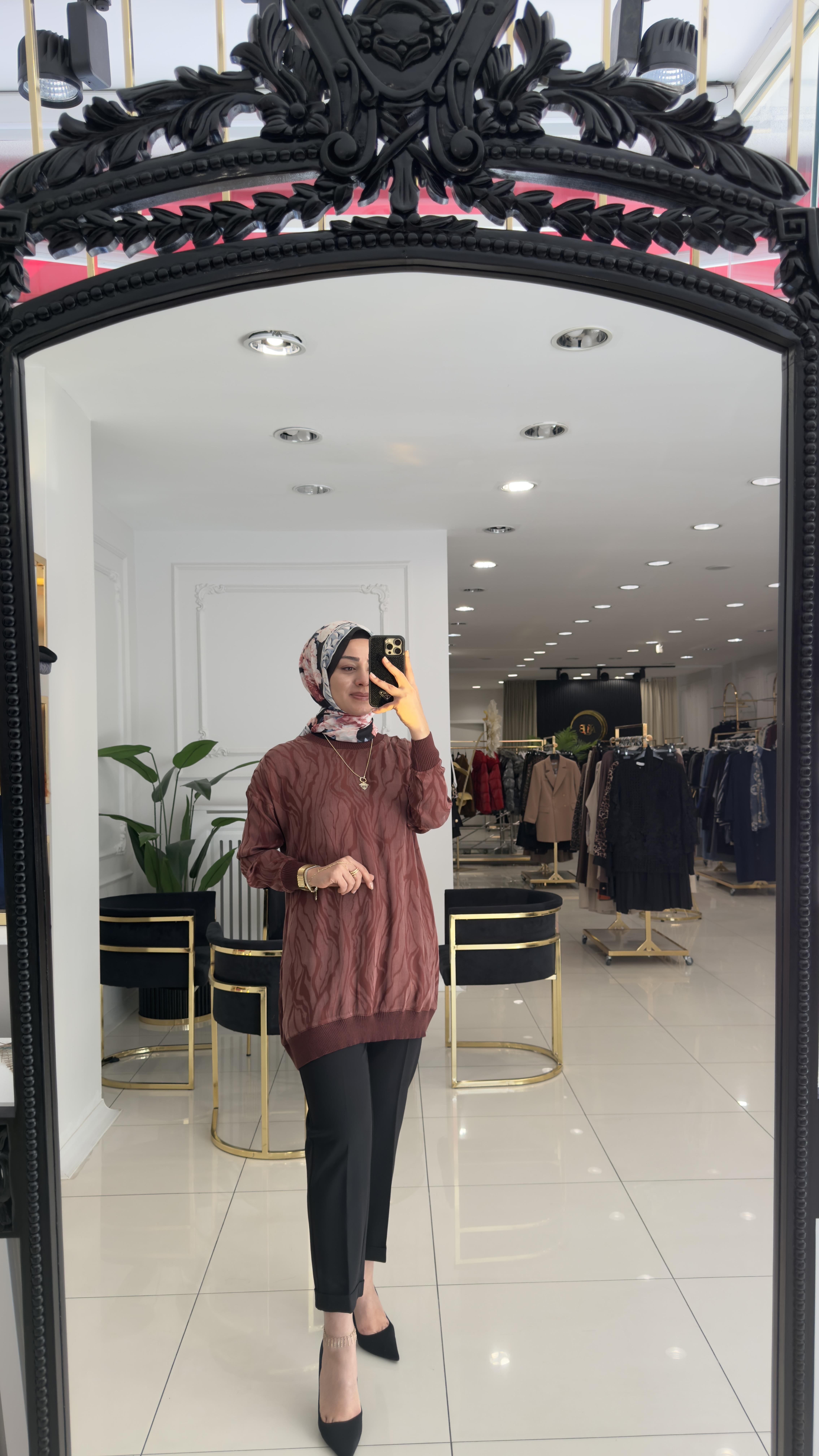 5032 Soff Qupra Tunik-BORDO