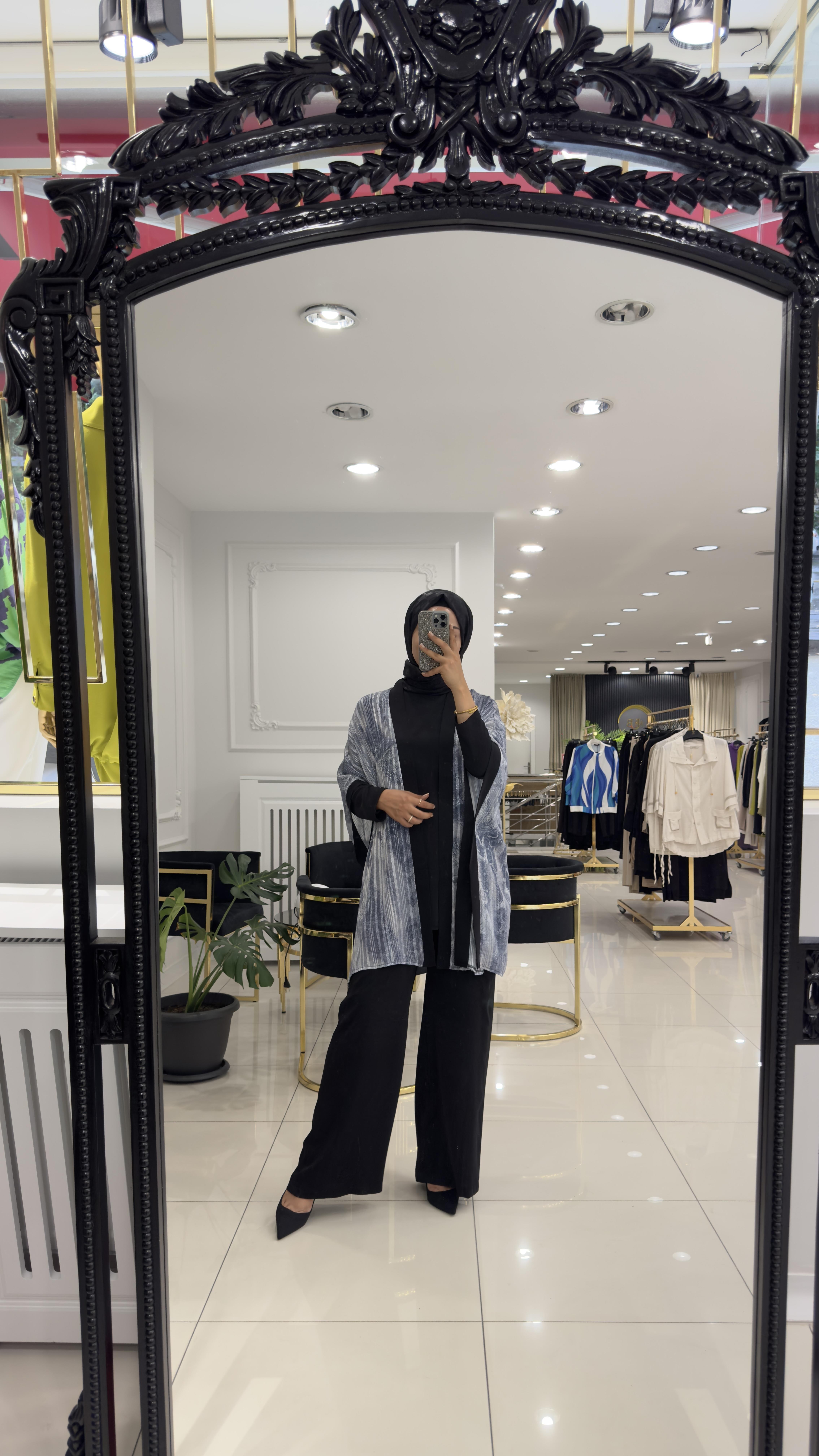 8414 Nazan üçlü takım-SİYAH