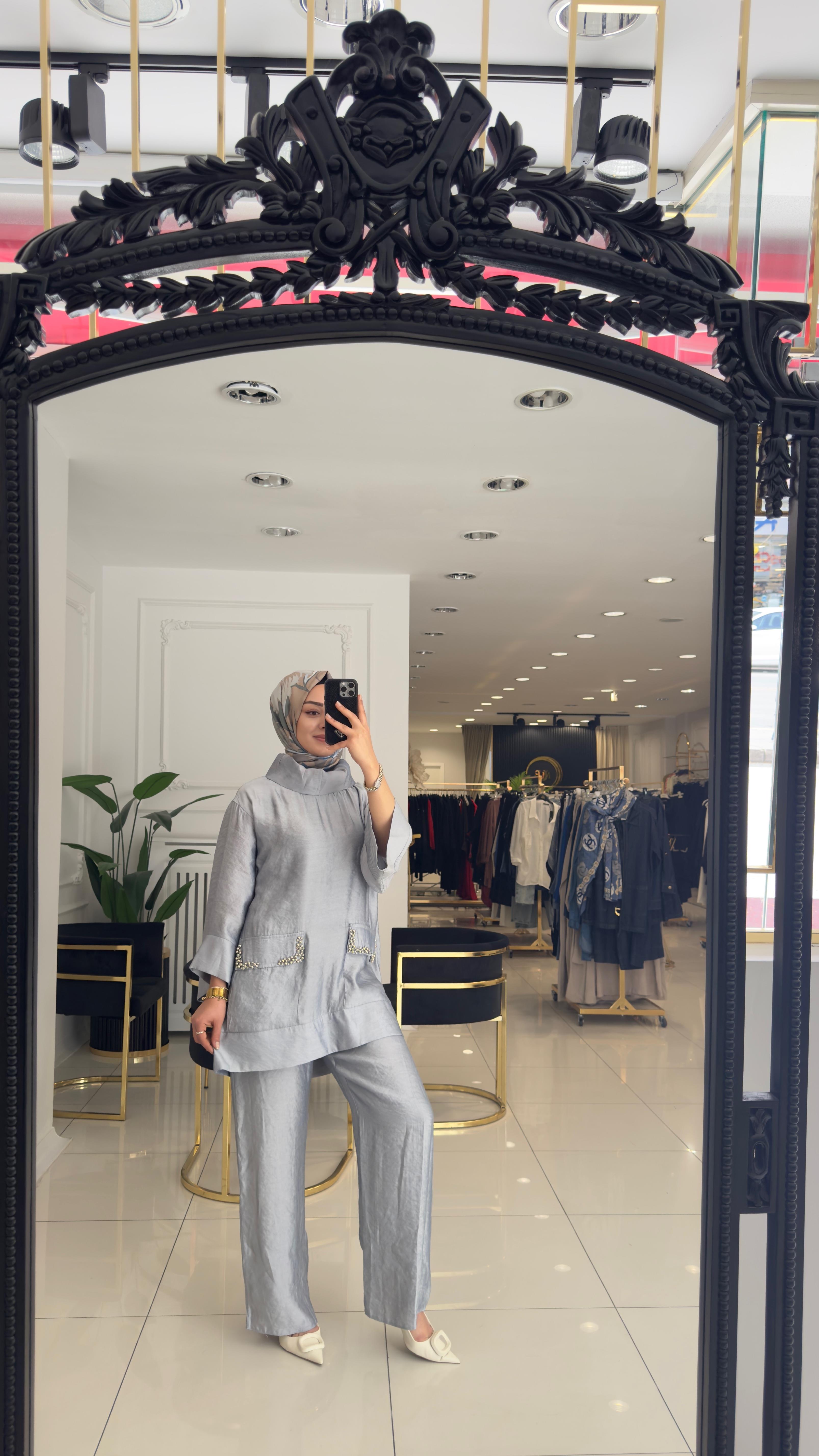 8495 Umay Jakar Takım-GÜMÜŞ
