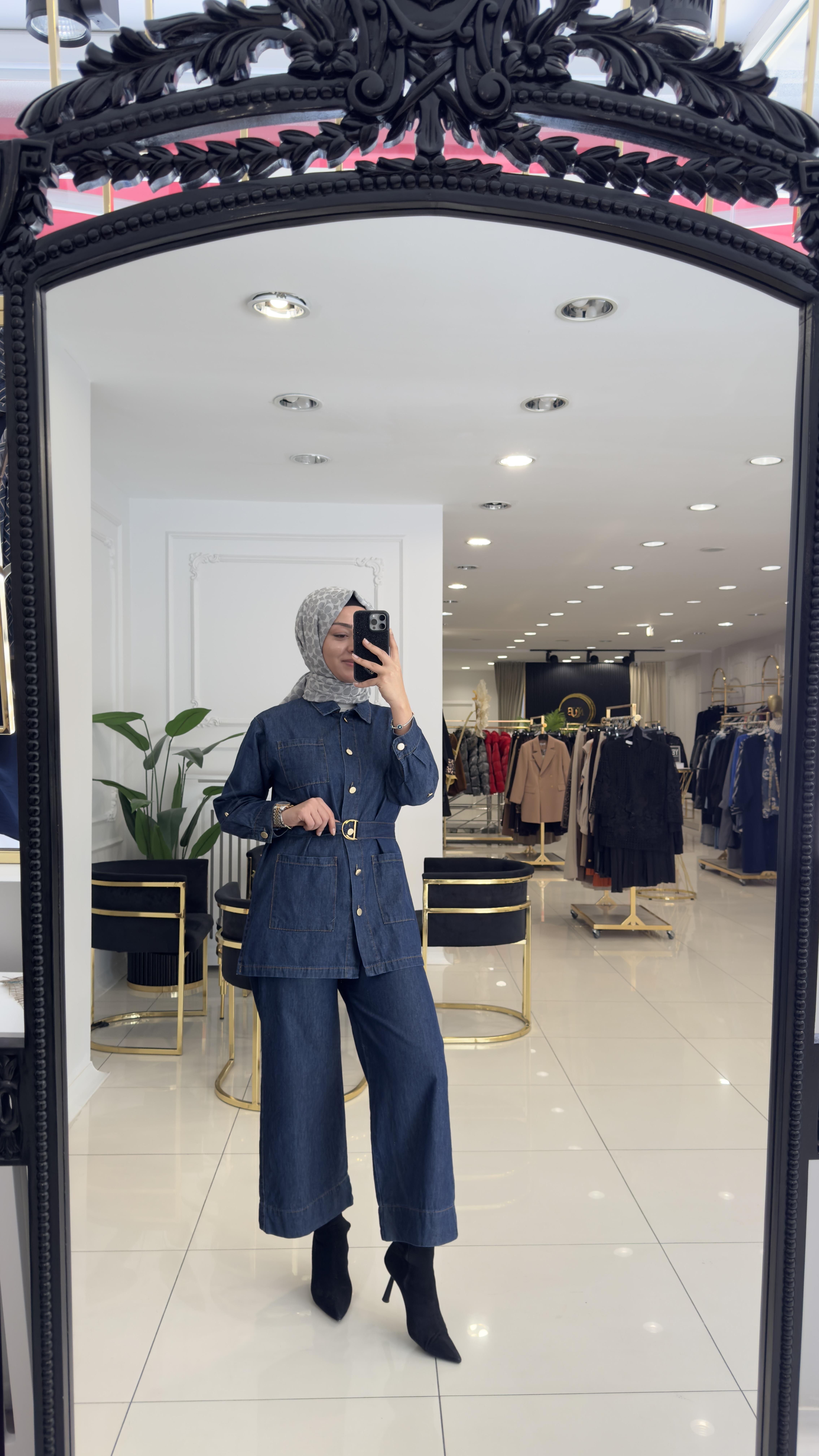 8700 ARYA DENİM TAKIM-MAVİ